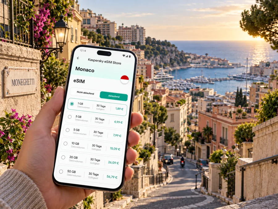 eSIM in Moneghetti: mobiles Internet in Monaco