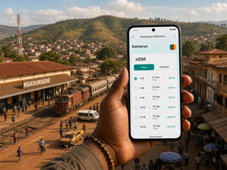 eSIM Ngaoundere: mobiles Internet in Kamerun