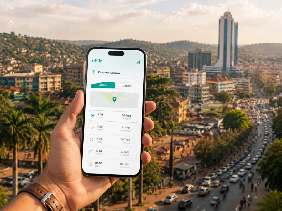 eSIM für Kampala: Mobiles Internet in Uganda