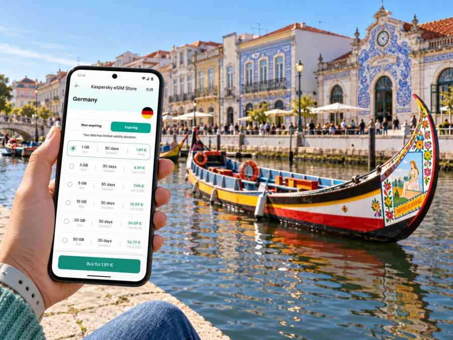 Aveiro eSIM: mobiles Internet für Ihre Reise