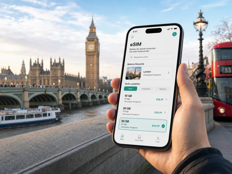 London eSIM: mobiles Internet für die Reise