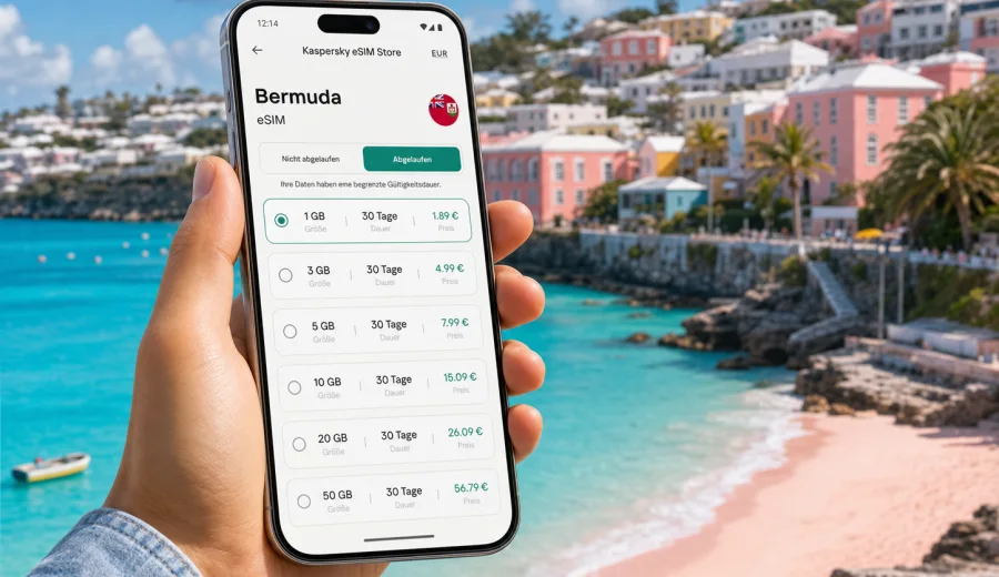 eSIM für Bermuda: Internet auf Reisen