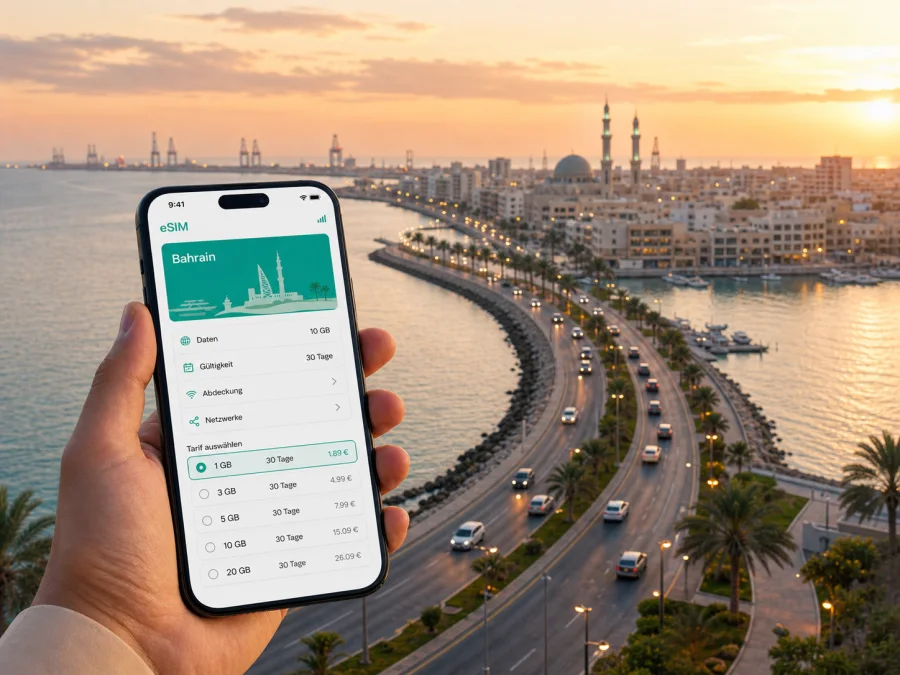Sitra eSIM: Internet für Bahrain-Reisen