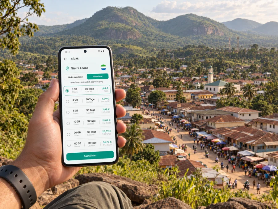 Kabala eSIM: mobiles Internet in Sierra Leone