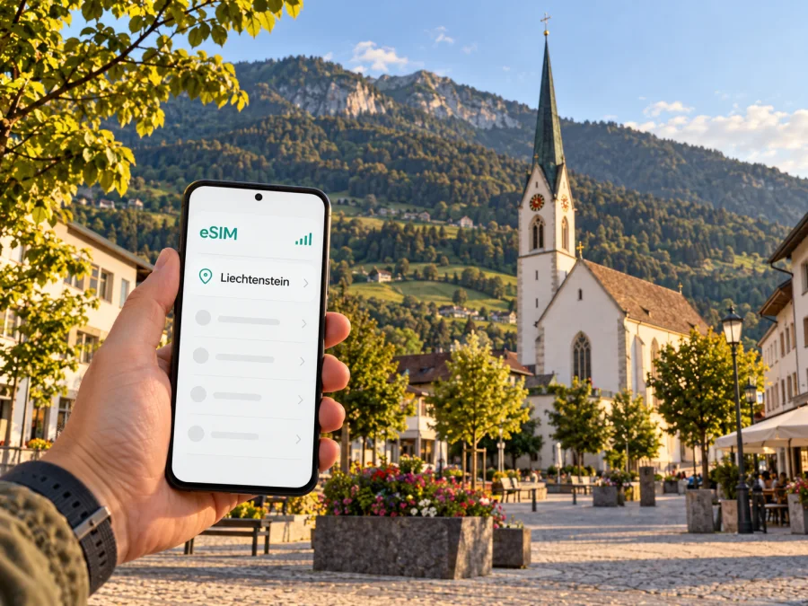 Eschen eSIM: mobiles Internet in Liechtenstein