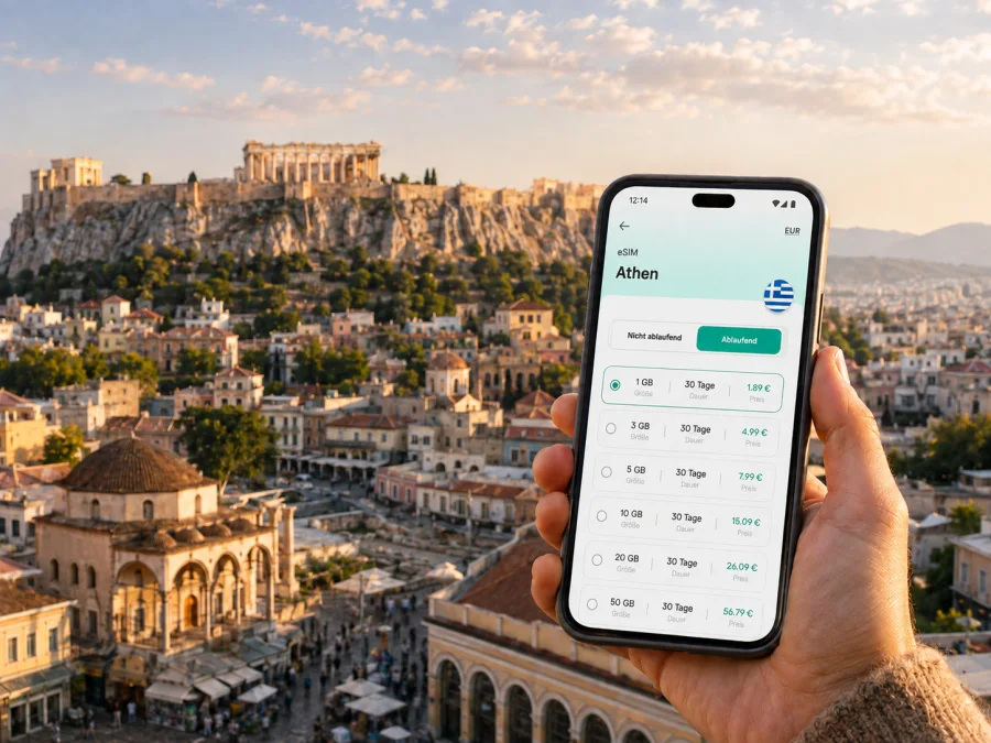 Athen eSIM: mobiles Internet für Ihre Reise