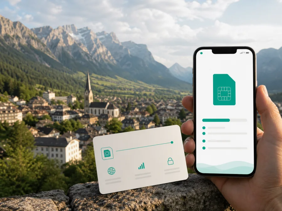 7acht eSIM in Liechtenstein: Aktivierung für Reisende