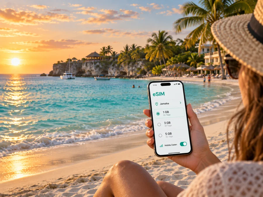 Negril eSIM: Mobiles Internet für Jamaika