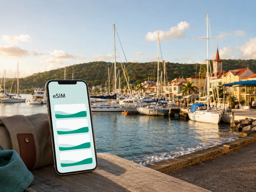 Le Marin eSIM: mobiles Internet in Martinique