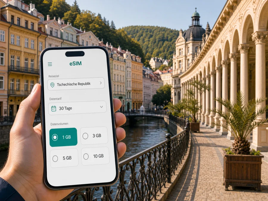 Karlsbad eSIM: Internet für Ihre Reise