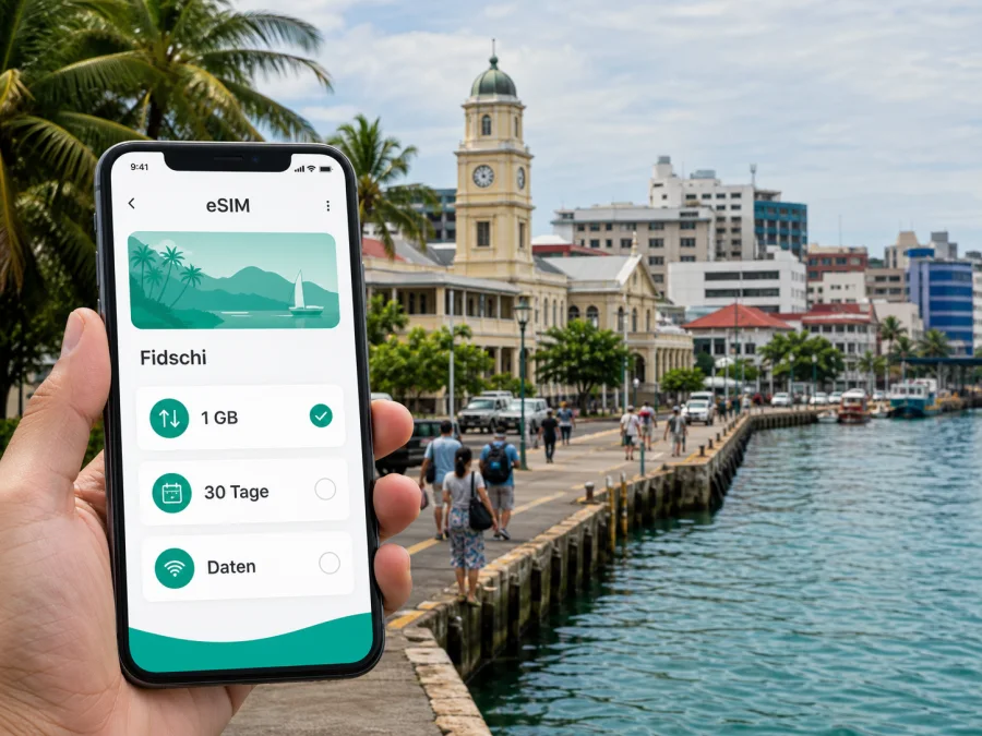 Suva eSIM: mobiles Internet in Fidschi
