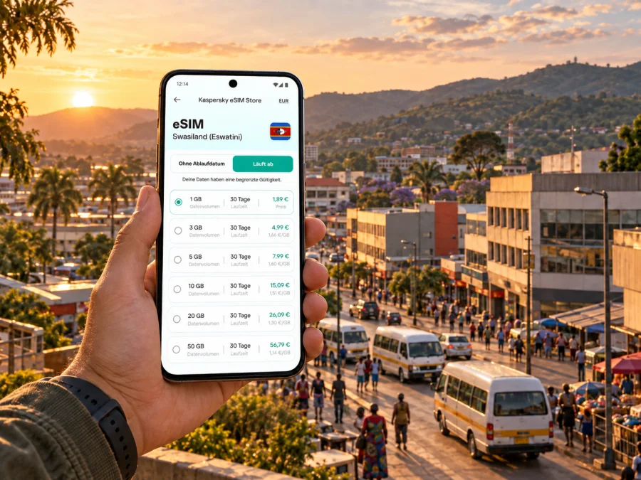 Manzini eSIM: mobiles Internet in Swasiland