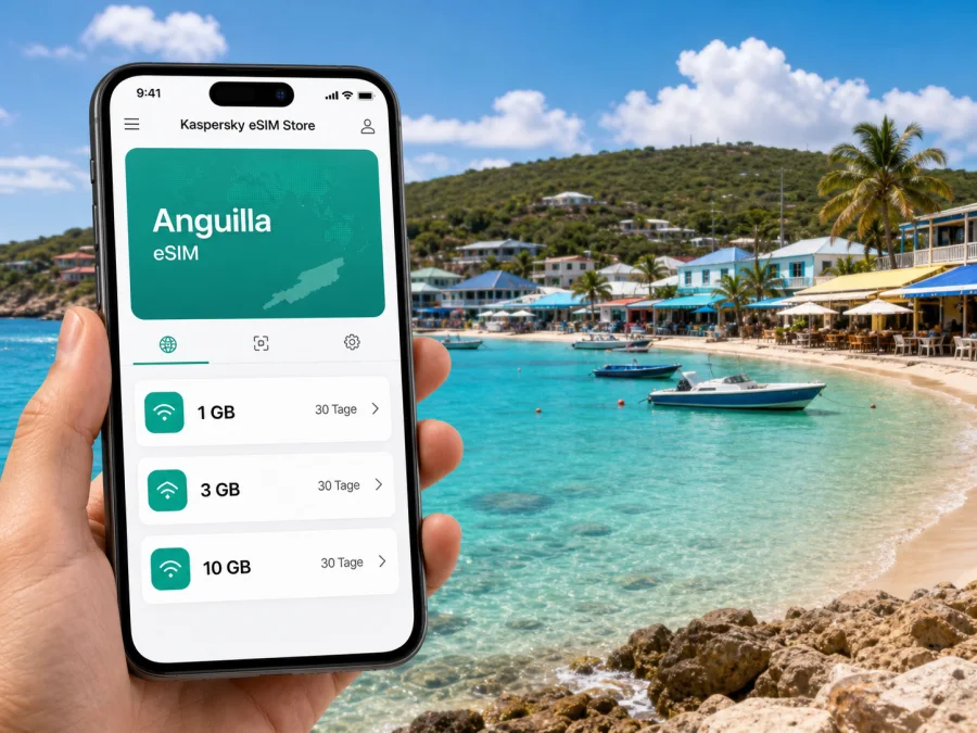 Sandy Ground eSIM: mobiles Internet in Anguilla