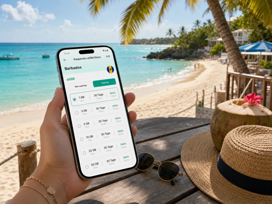 Mullins eSIM: Internet für Barbados-Reisen