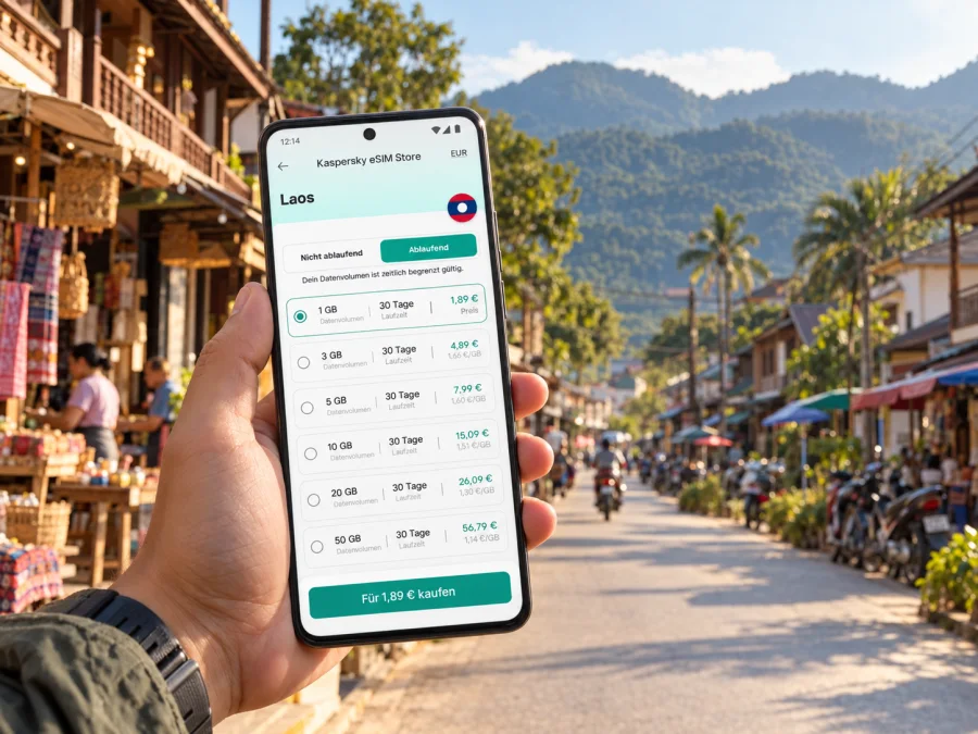 Luang Namtha: eSIM für mobiles Internet in Laos