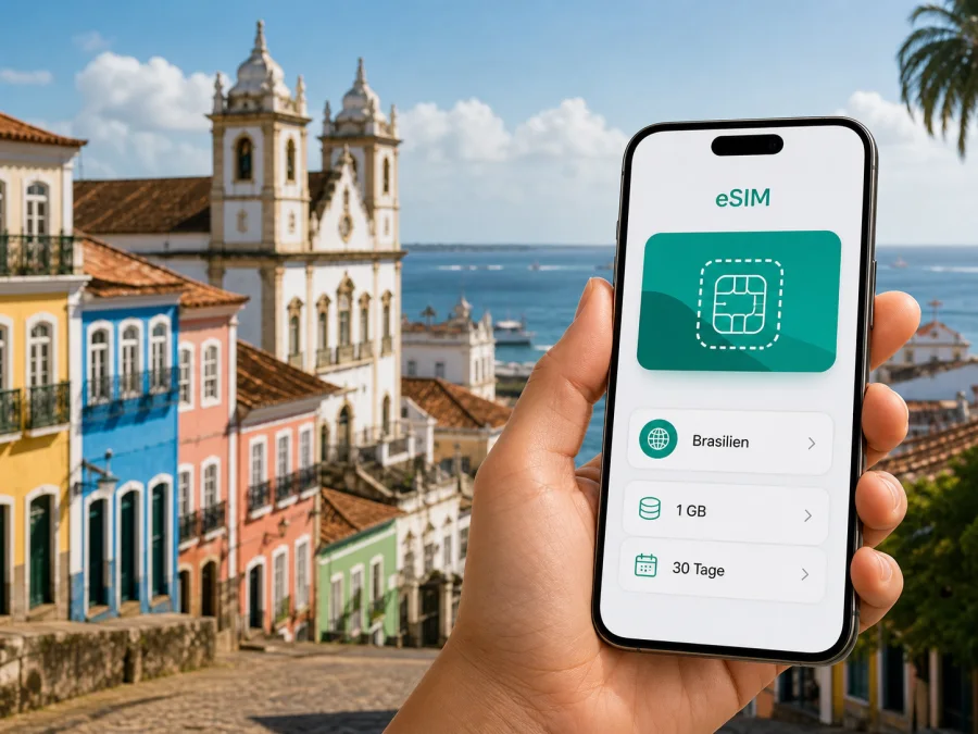Salvador eSIM: Internet für Ihre Brasilienreise