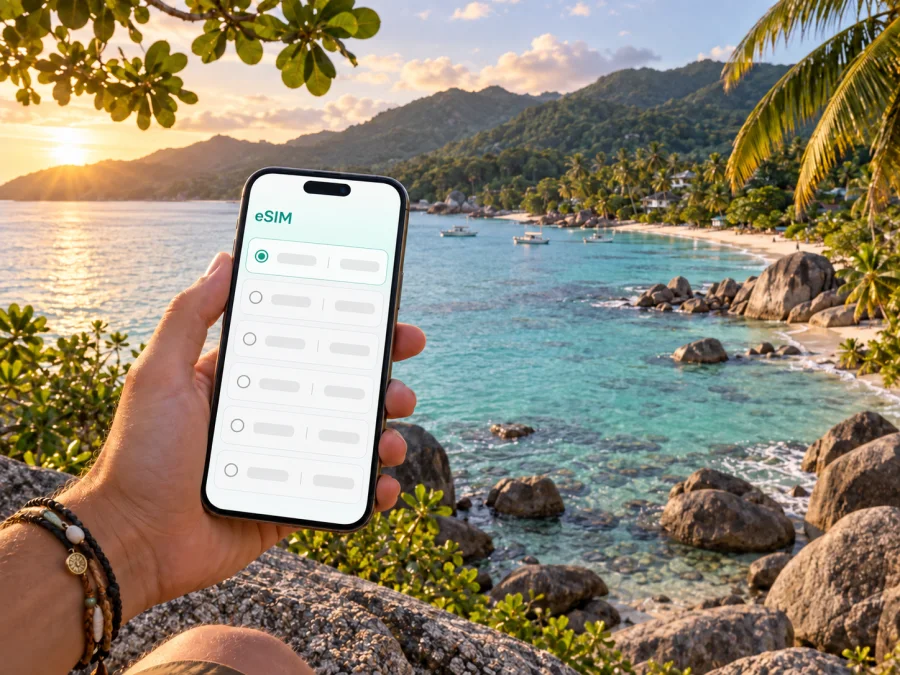 Anse Royale eSIM: Mobiles Internet auf Mahé