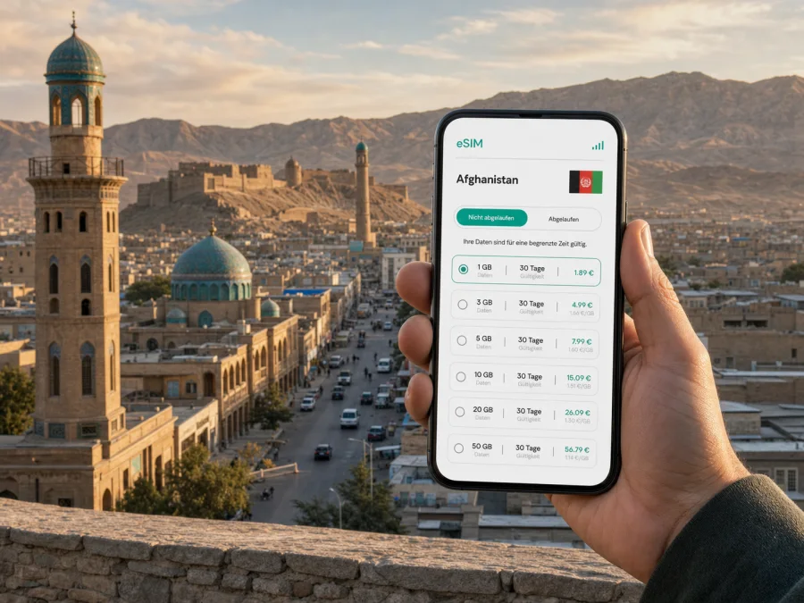 Ghazni eSIM: Internet und mobile Verbindung