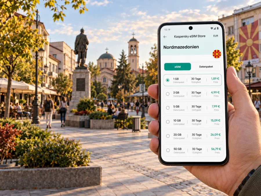 Kumanovo: eSIM für mobiles Internet in Nordmazedonien