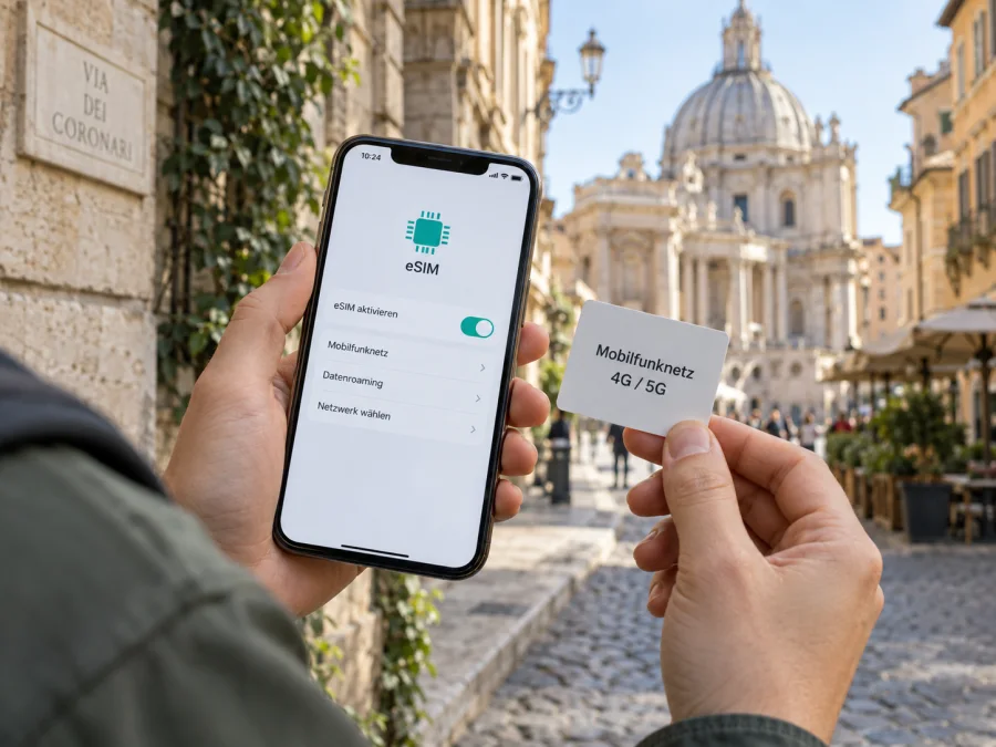 Fastweb + Vodafone eSIM in Italien: Aktivierung