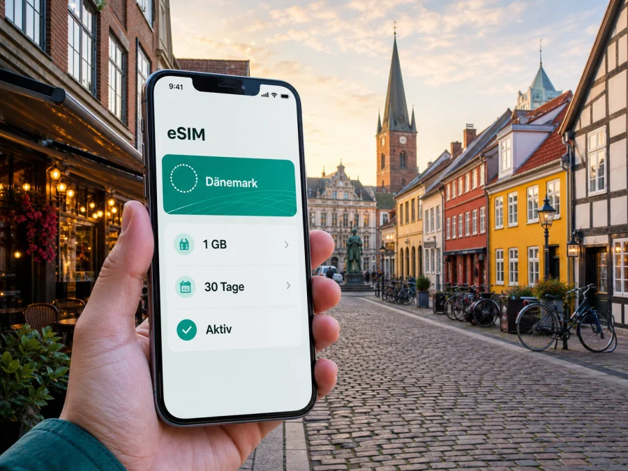 Odense eSIM: Internet und mobile Verbindung