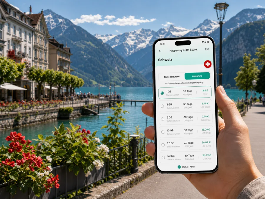 Interlaken eSIM: mobiles Internet für die Reise