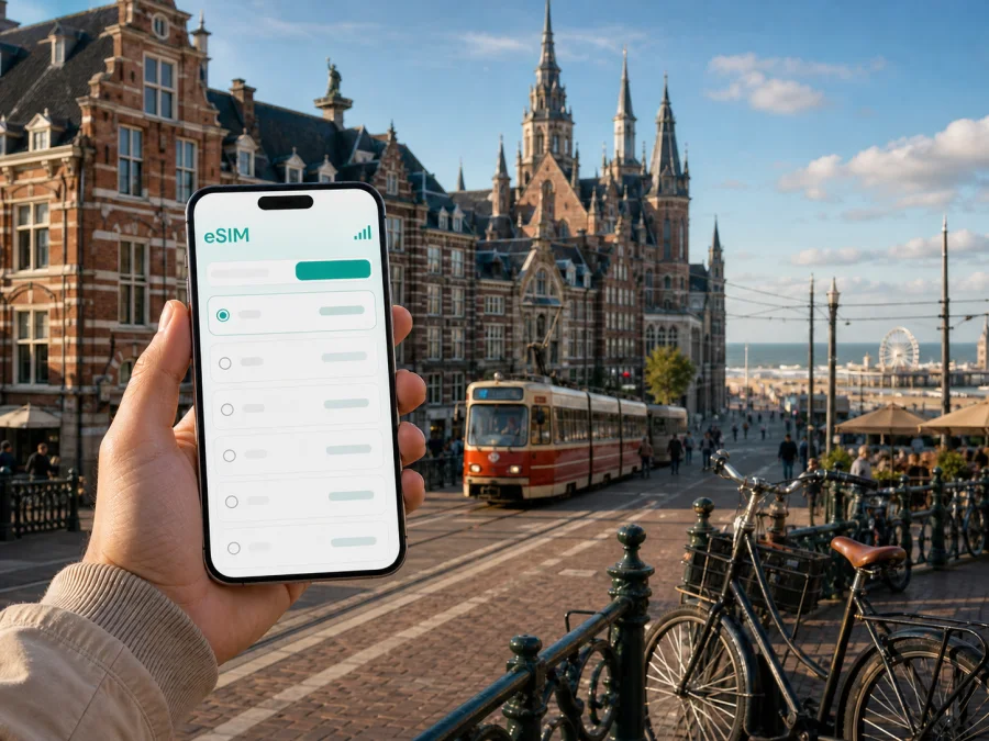 eSIM für Den Haag: mobiles Internet auf Reisen