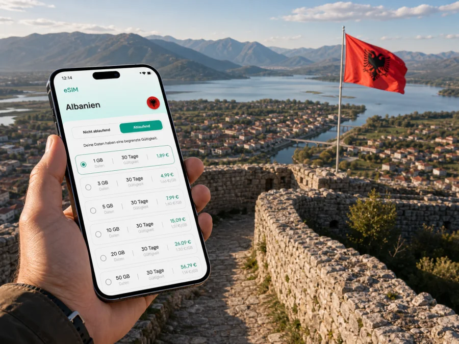 eSIM Shkodra: Internet für Albanien-Reisen