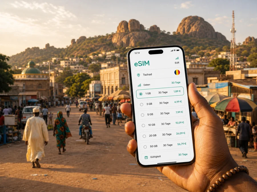 Mongo eSIM: mobiles Internet im Tschad