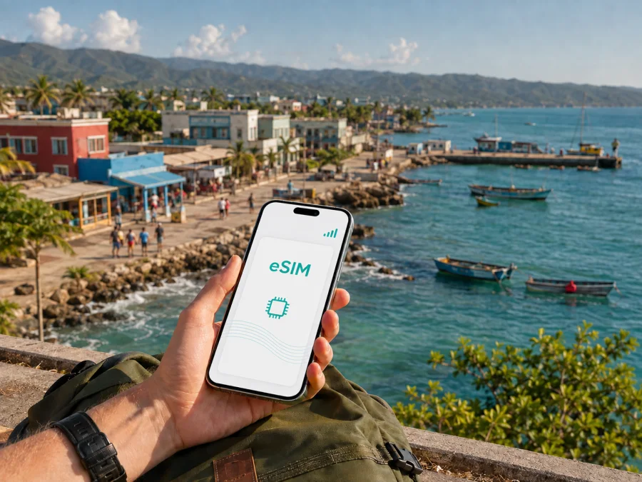 eSIM für Les Cayes: Mobiles Internet in Haiti
