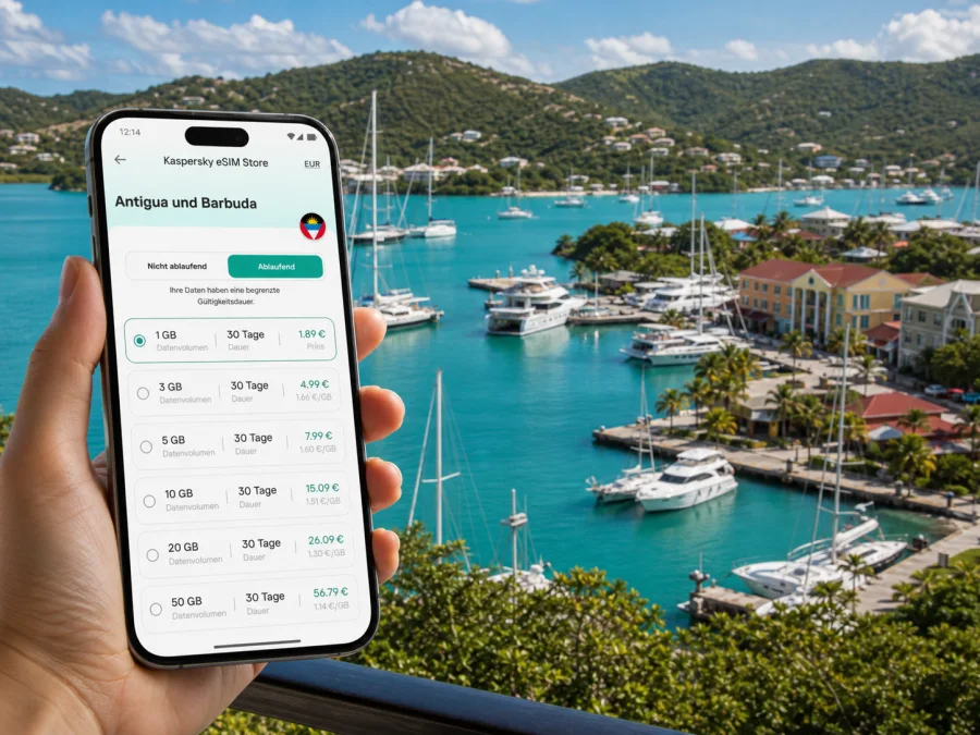 Falmouth eSIM: Internet für Antigua und Barbuda
