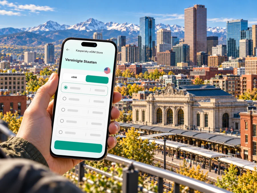 eSIM in Denver: mobiles Internet für Ihre Reise