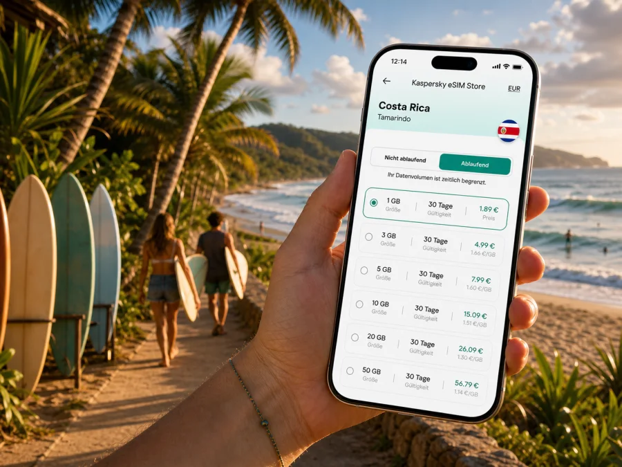 Tamarindo eSIM: Internet für Costa Rica