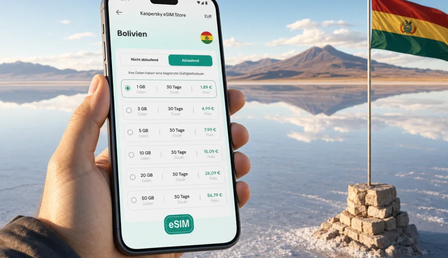 eSIM Bolivien: mobile Verbindung im Urlaub