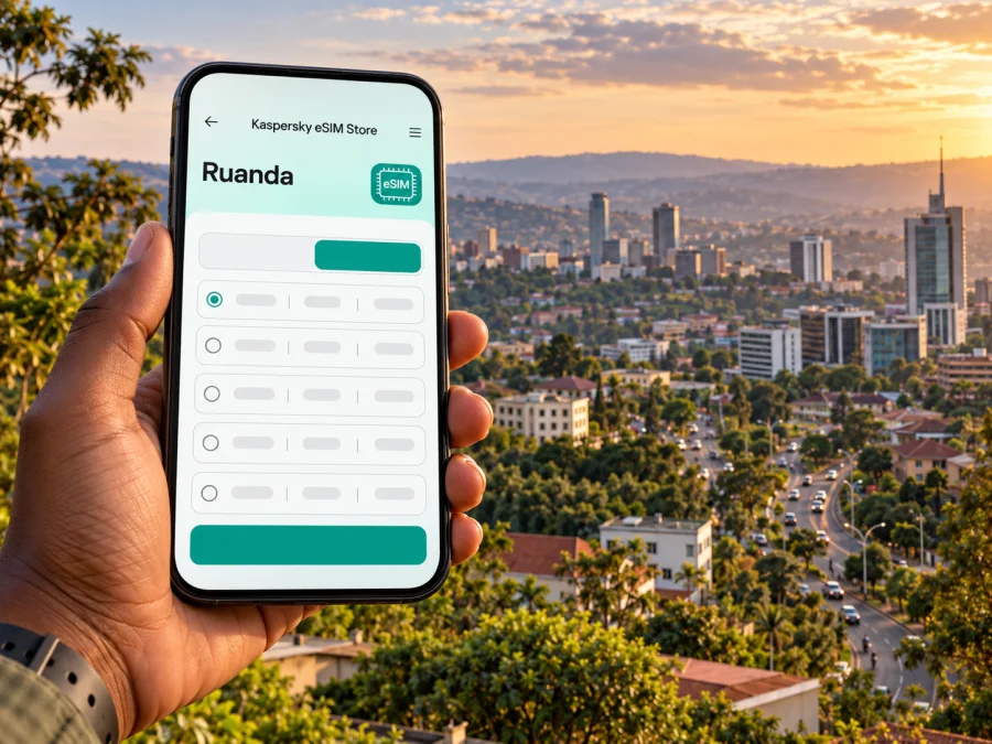 Kigali eSIM: Mobiles Internet in Ruanda