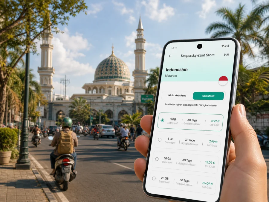 Mataram eSIM: mobiles Internet für Ihre Reise