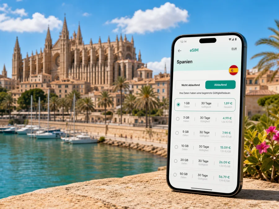 Palma de Mallorca eSIM: Internet für Ihre Reise