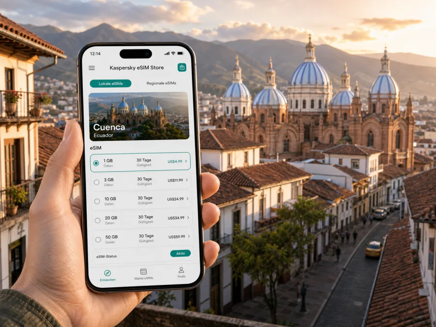 Cuenca eSIM: mobiles Internet in Ecuador