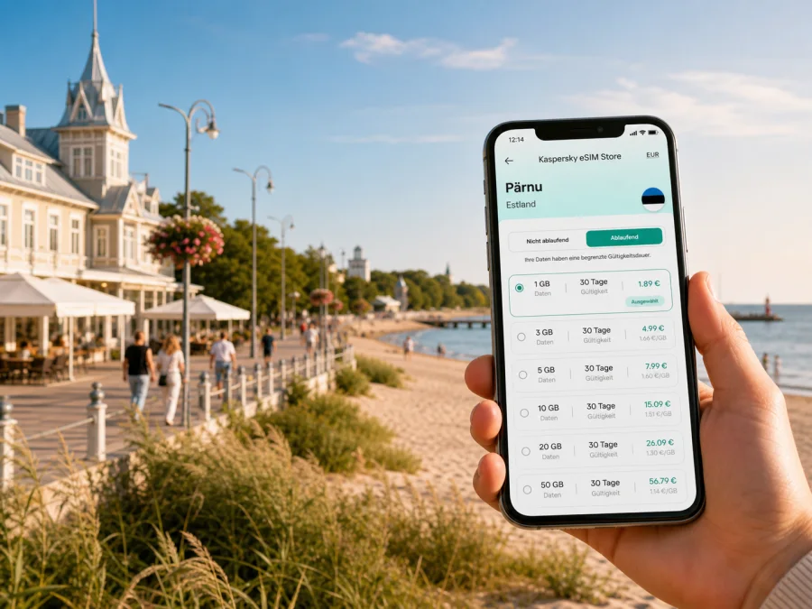 Pärnu eSIM: mobiles Internet in Estland