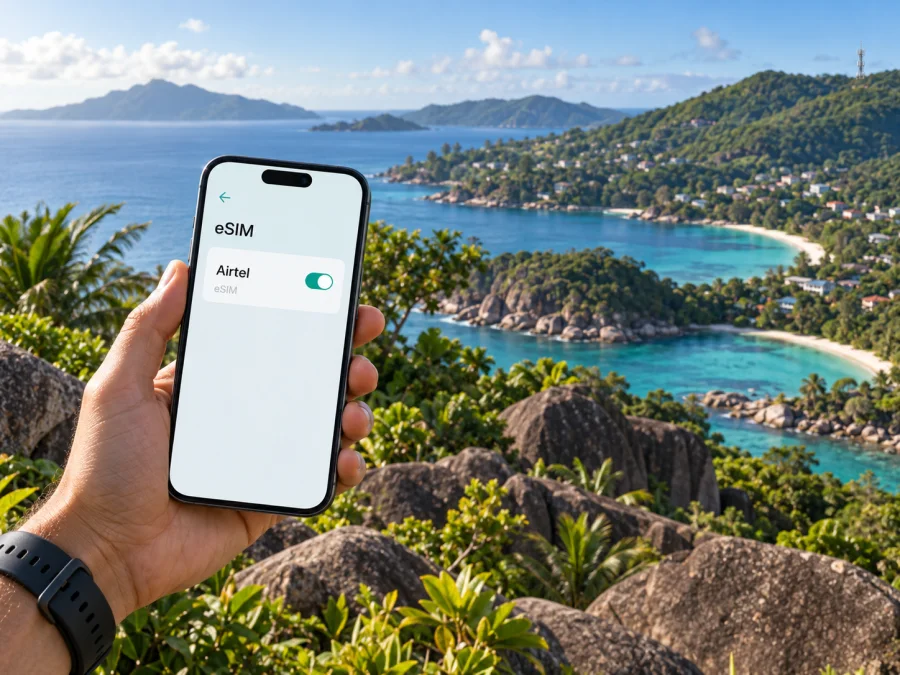 Airtel eSIM auf den Seychellen: Verfügbarkeit prüfen