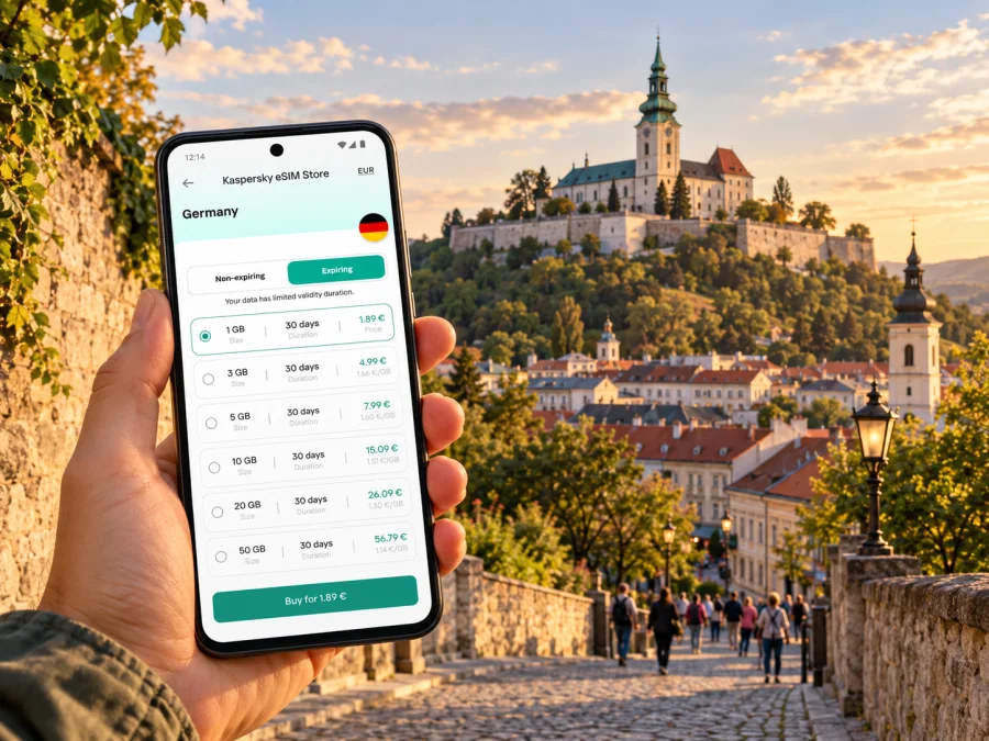 Nitra eSIM: Mobiles Internet für Ihre Städtereise
