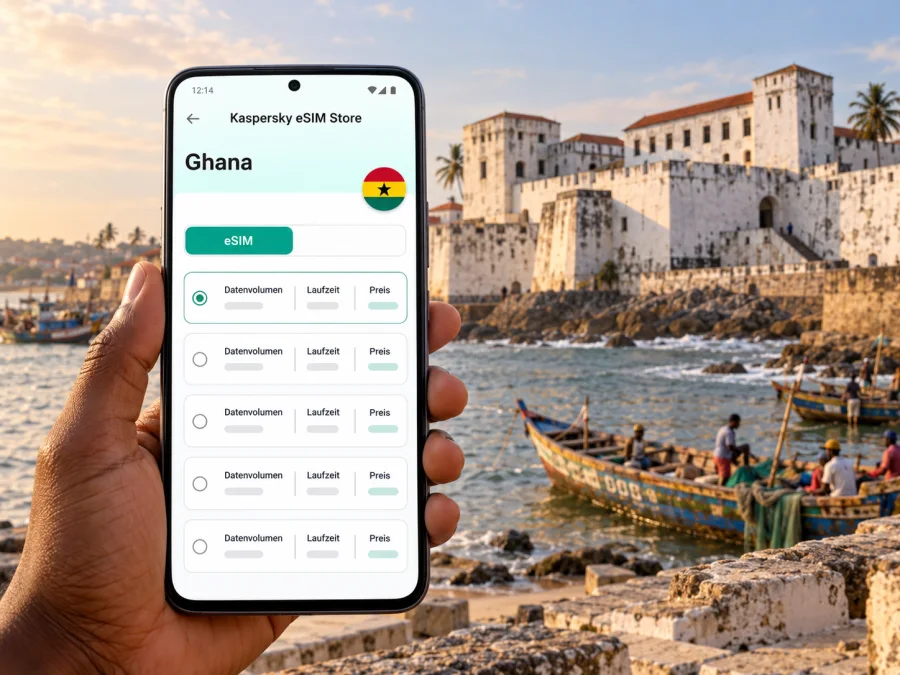 eSIM in Elmina: mobiles Internet in Ghana