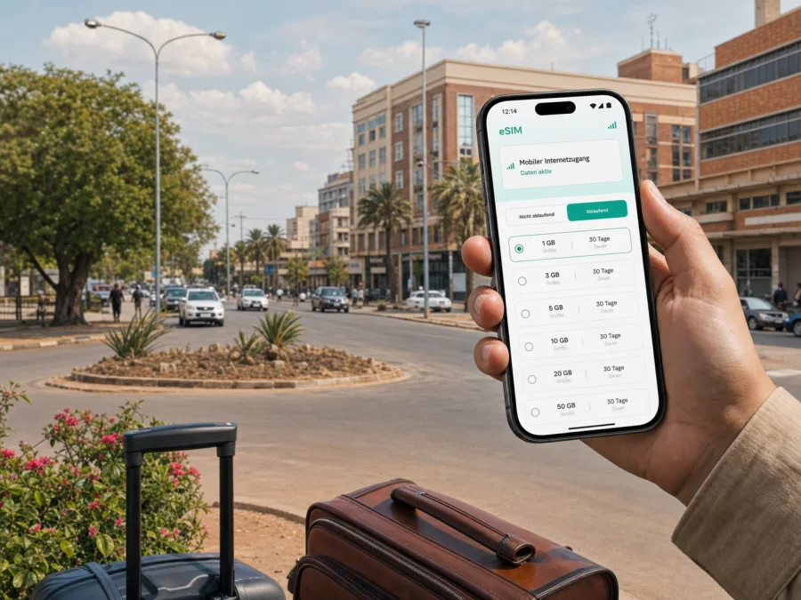 Francistown eSIM: Internet für Botswana-Reisen