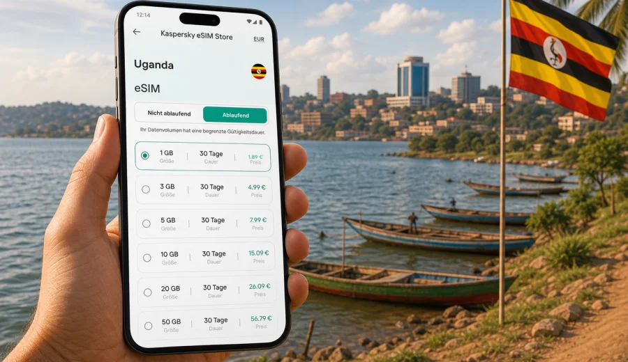 eSIM Uganda: mobiles Internet auf Reisen