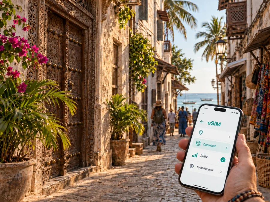 Stone Town eSIM: Mobiles Internet in Tansania