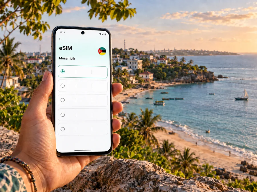 Pemba eSIM: Mobiles Internet in Mosambik