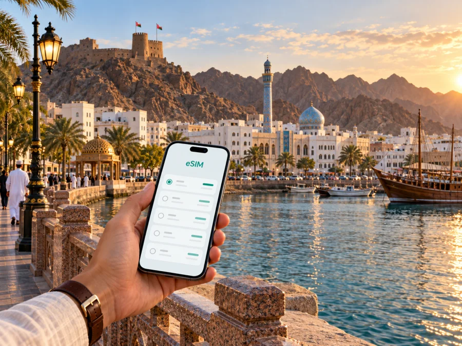 eSIM für Maskat: mobiles Internet in Oman