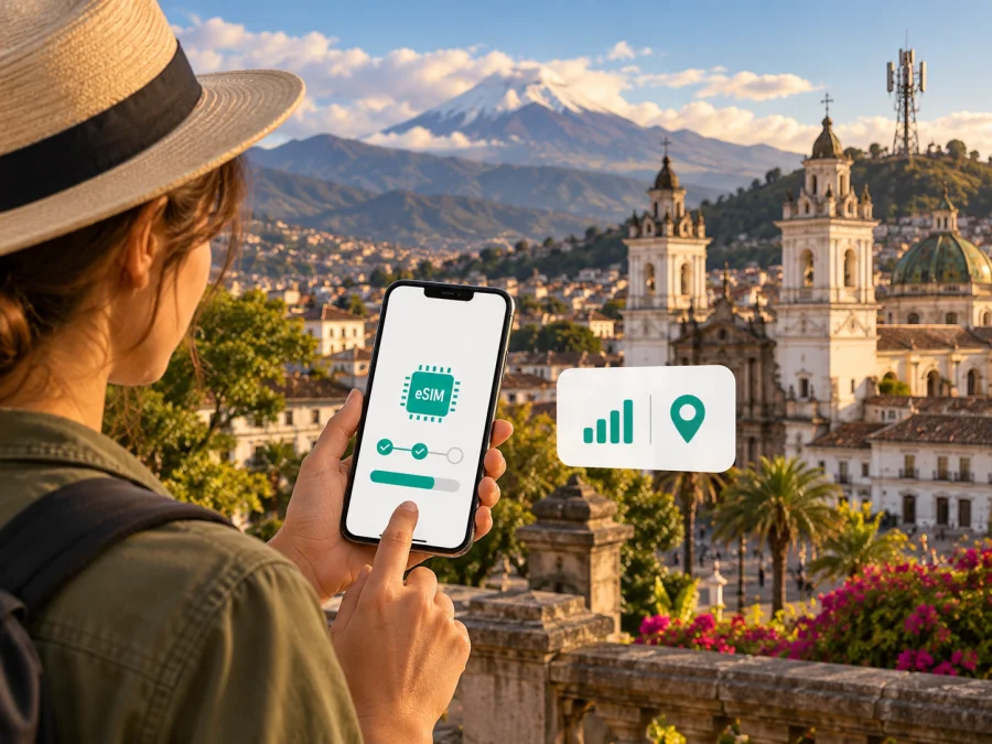 Claro eSIM in Ecuador: Aktivierung für Reisen