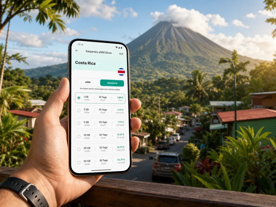 La Fortuna eSIM: Internet für Costa Rica