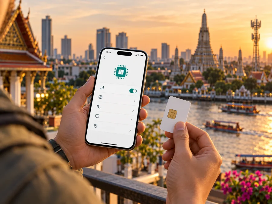 AJ SIM eSIM in Thailand: Verfügbarkeit prüfen